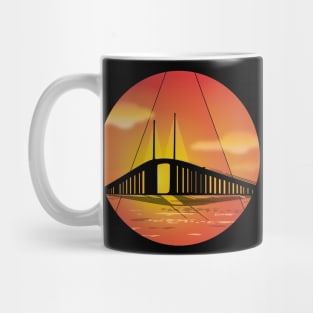 Skyway Bridge vector art Mug